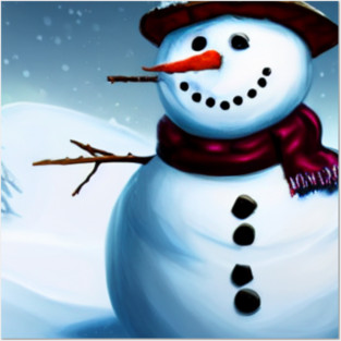 Snowman Posters and Art