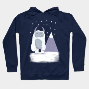 Happy Yeti with Blue Skies Hoodie