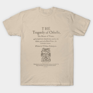 Shakespeare, Othello 1622 T-Shirt