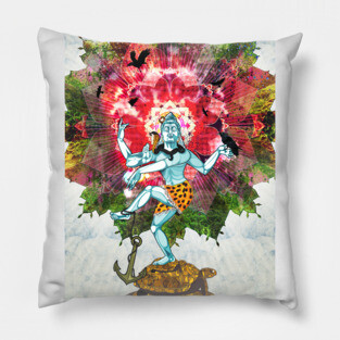 Turtles All the Way Down Pillow