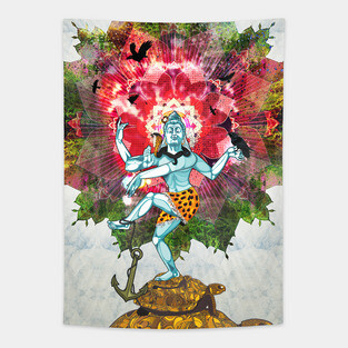 Turtles All the Way Down Tapestry