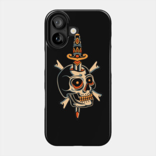 Skull Traditional tattoo Phone Case