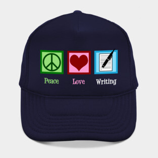 Peace Love Writing Hat