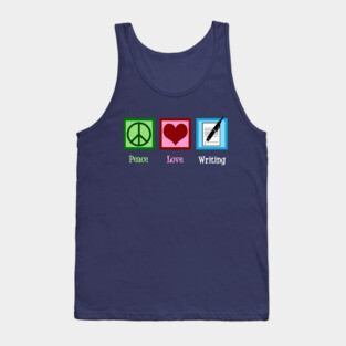 Peace Love Writing Tank Top