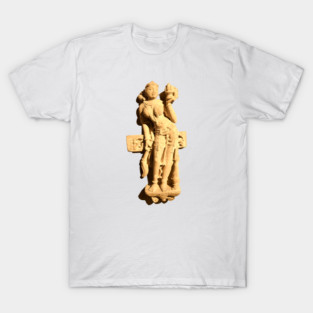 Woman Buddhist Sculpture/ Swiss Artwork Photography T-Shirt
