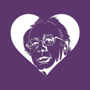 white bernie sanders heart T-Shirt