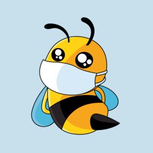 face mask bee coronavirus covid T-Shirt