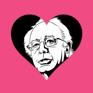 black bernie sanders heart T-Shirt