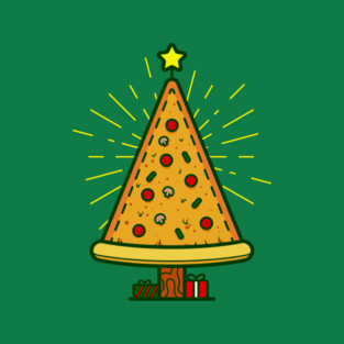 pizza ugly christmas tree T-Shirt