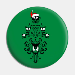 Christmas Haunted Mansion Pin