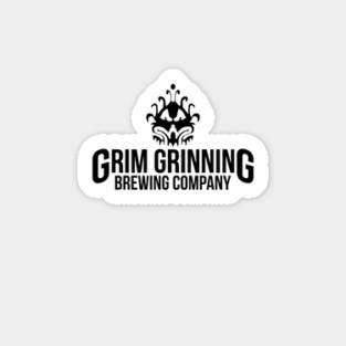 Grim Grinning Brewing Company Logo II Sticker