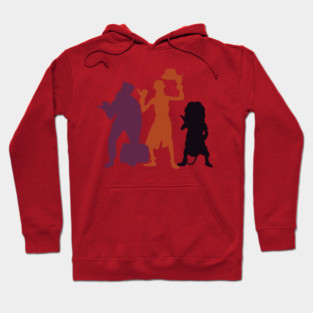 Hitchhiking Ghosts Silhouette Halloween Hoodie