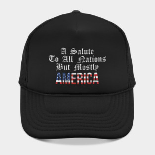 A Salute to All Nations But Mostly AMERICA! Vintage Hat