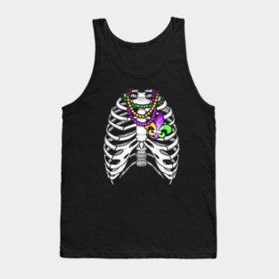 Mardi Gras Skeleton Tank Top