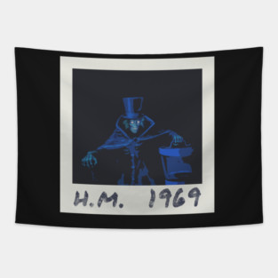 Haunted Mansion 1969 Hatbox Ghost Tapestry