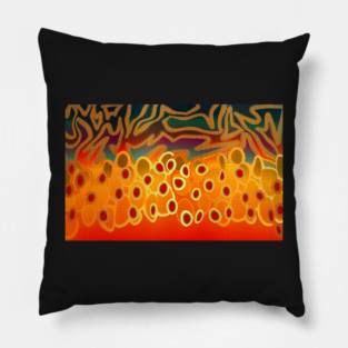 Brook Trout Camo Texture Pillow