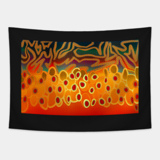 Brook Trout Camo Texture Tapestry