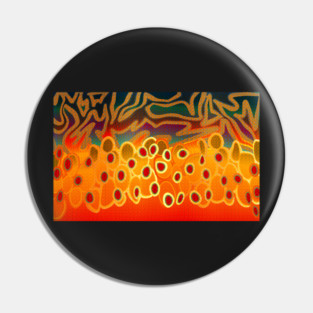 Brook Trout Camo Texture Pin