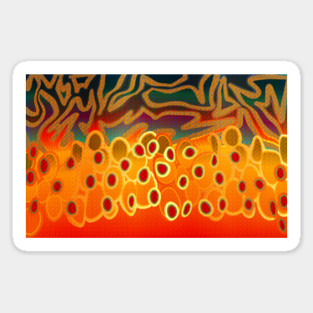 Brook Trout Camo Texture Magnet