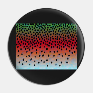 Rainbow Trout Camo Pin