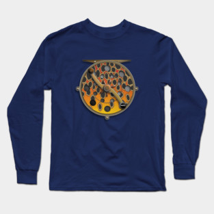 Brown Gold Trout Reel Long Sleeve T-Shirt
