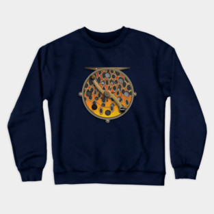 Brown Gold Trout Reel Crewneck Sweatshirt