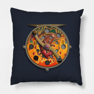 Brook Trout Reel Chrome Pillow