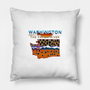 WASHINGTON THE YAKIMA RIVER II Pillow