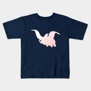 Geometric Dumbo Silhouette Millennial Pink Kids T-Shirt