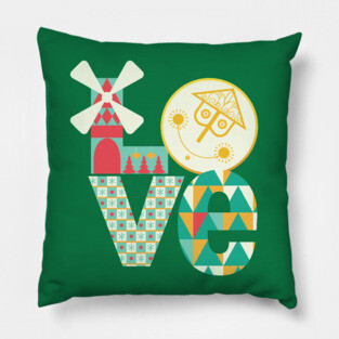 It's a Classic World of LOVE at Christmas Pillow