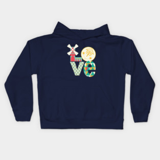 It's a Classic World of LOVE at Christmas Kids Hoodie