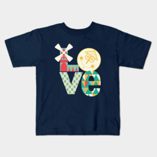 It's a Classic World of LOVE at Christmas Kids T-Shirt