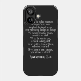 Adventurers Club Phone Case