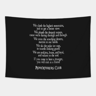 Adventurers Club Tapestry