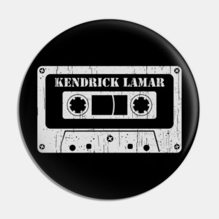 Kendrick Lamar - Vintage Cassette White Pin