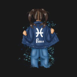 Pisces Girl Zodiac Birthday T-Shirt