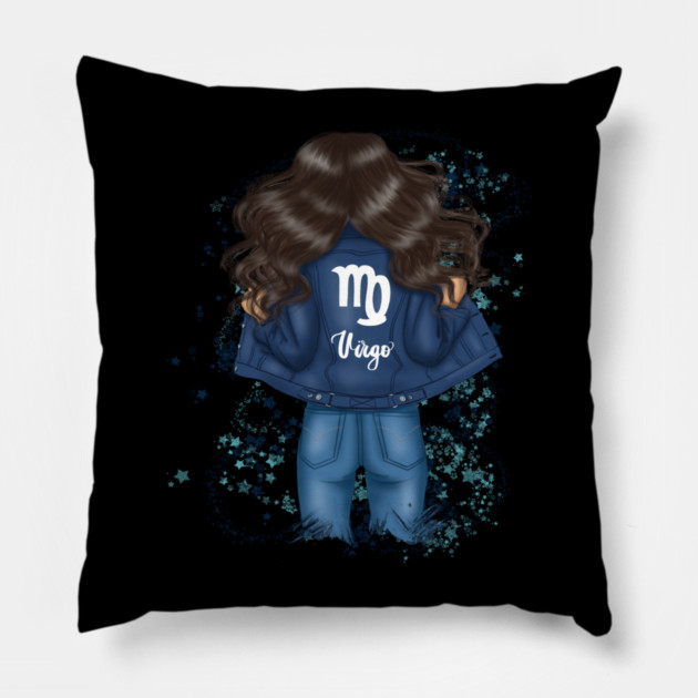 Virgo Zodiac Girl Pillow by The WYLD Tribe