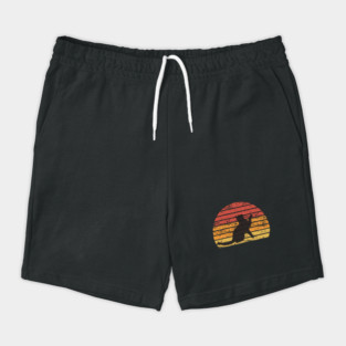 Retro Cat Silhouette Shorts