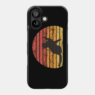 Retro Cat Silhouette Phone Case