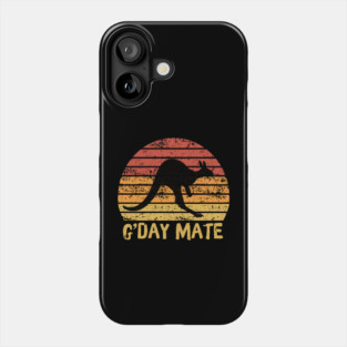 G'day Mate Retro Kangaroo Phone Case