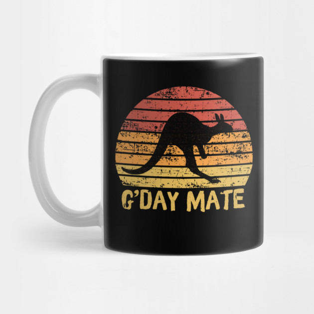 G'day Mate Retro Kangaroo by The WYLD Tribe