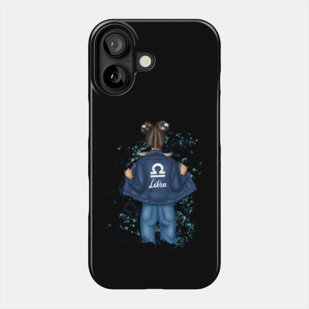 Libra Zodiac Girl Birthday Phone Case by The WYLD Tribe