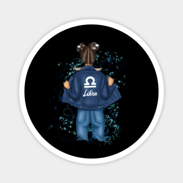 Libra Zodiac Girl Birthday Magnet by The WYLD Tribe