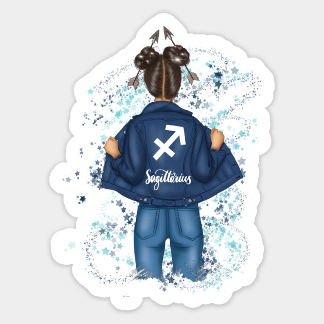 Sagittarius Zodiac Sign Girl Magnet by The WYLD Tribe