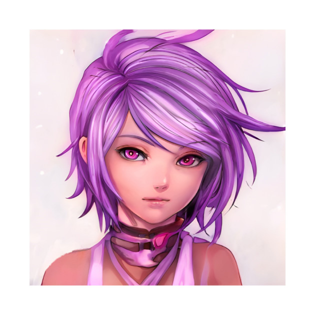 Purple Hair Anime Girl by animegirlnft