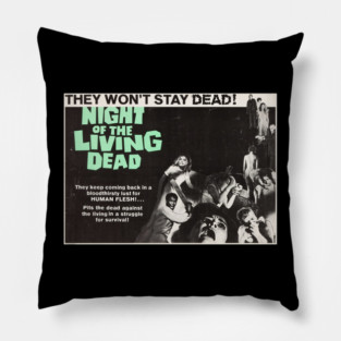 Night of the Living Dead Poster Pillow