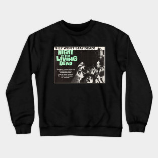 Night of the Living Dead Poster Crewneck Sweatshirt