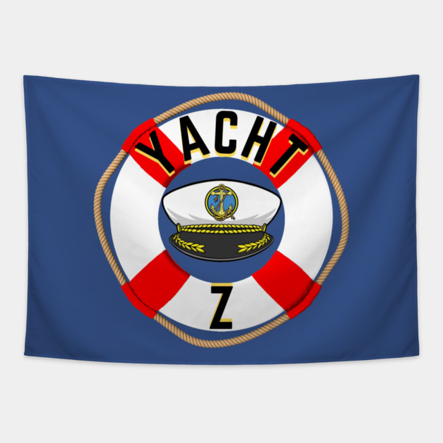 Yacht Z Logo Only Tapestry by Yacht Z