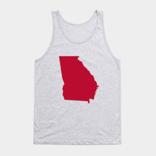 Bulldog Red Georgia Tank Top