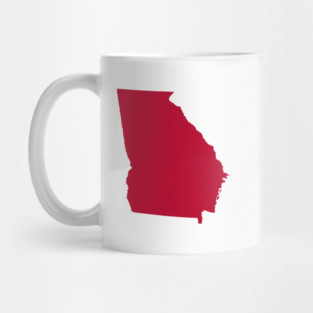 Bulldog Red Georgia Mug